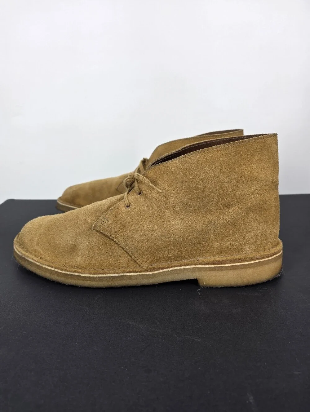 Clarks Originals Desert Boots Mens 11.5 Tan Suede Charles F Stead Chukka